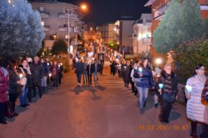 La processione di San Giuseppe lungo le strade di Civita Castellana