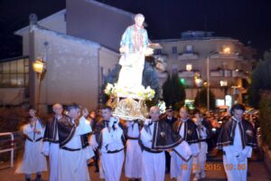 San Giuseppe portato in processione per le strade di Civita cCastellana